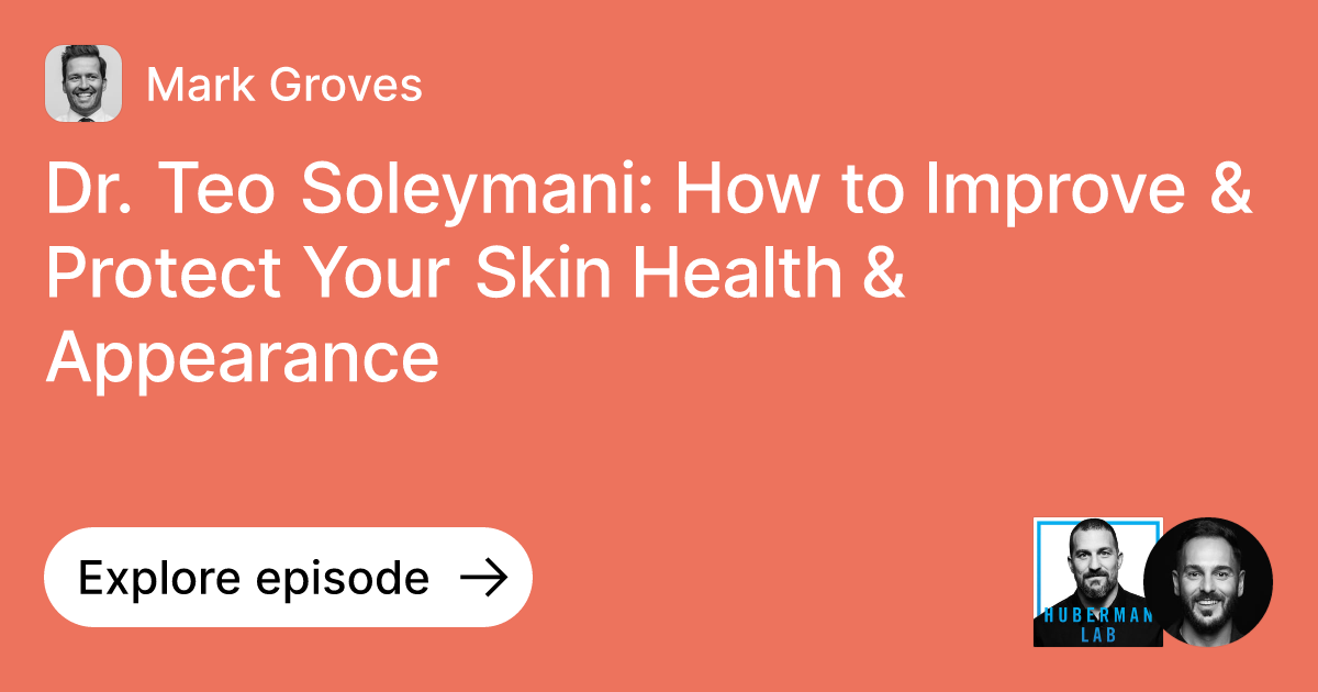 Episode: Dr. Teo Soleymani: How To Improve & Protect Your Skin Health ...